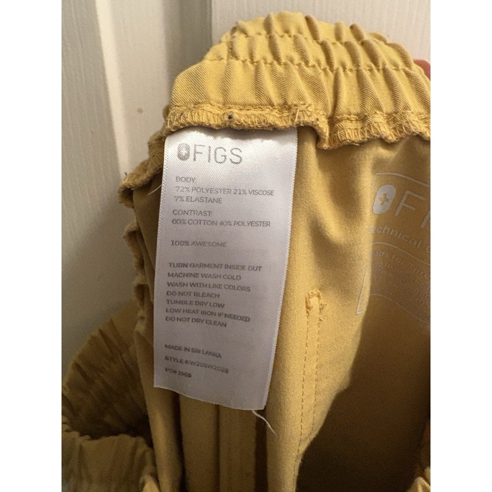 FIGS Zamora Jogger Scrub Pants Size Small - Light Gold - Picture 4 of 6